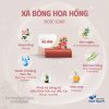 Xà bông sinh dược hoa hồng, làm sạch và mềm da, từ thiên nhiên, an toàn không hóa chất 100g – Thảo Dược Hạnh Nguyên