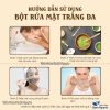 Bột yujisan, bột yuji rửa mặt thảo dược, đắp mặt trắng da, công thức cổ truyền