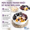 Bột khoai 100g và 20 nguyên liệu nấu chè tự chọn, cùi bưởi, hạt lựu, bột báng, cốm khô, bột năng, trân châu