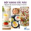 Bột khoai 100g và 20 nguyên liệu nấu chè tự chọn, cùi bưởi, hạt lựu, bột báng, cốm khô, bột năng, trân châu